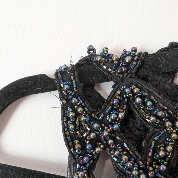 Vintage Jas Jas Black Beaded Gown - Picture 9 of 16